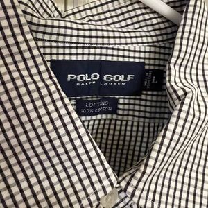 Polo Golf Lofting button up shirt. Size Large